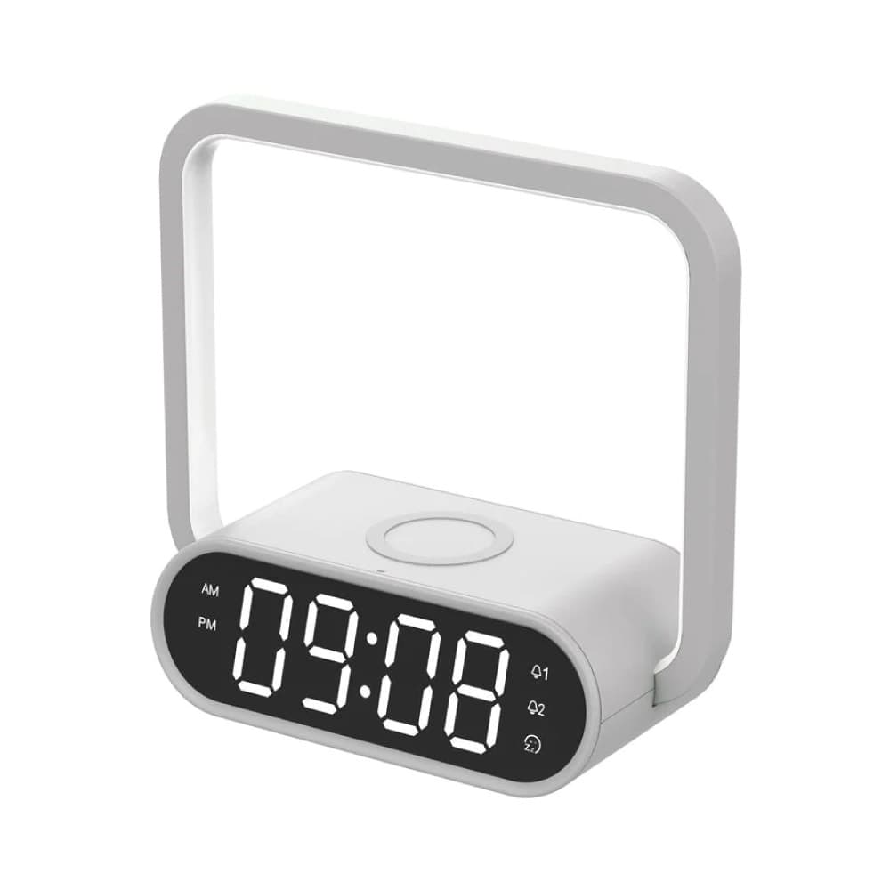 Wireless Charger Desk Lamp With Alarm Clock