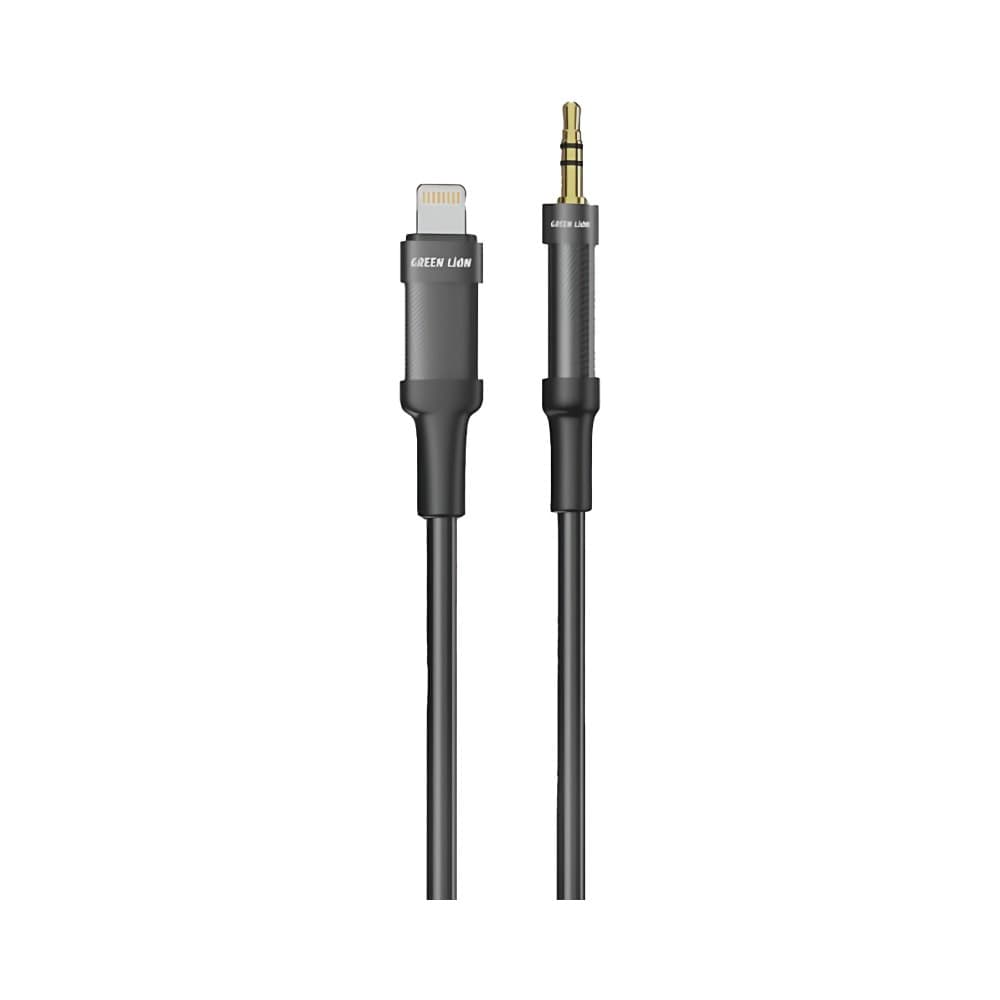 Green Lion Lightning to AUX Braided Cable
